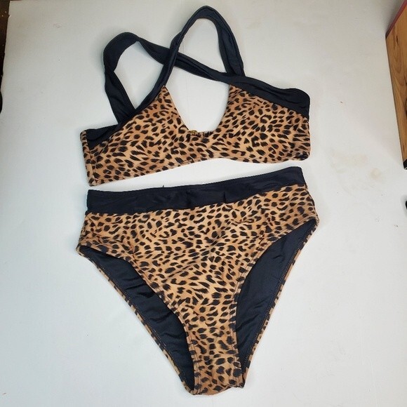 Beach Joy leopard bikini size small - Picture 2 of 7